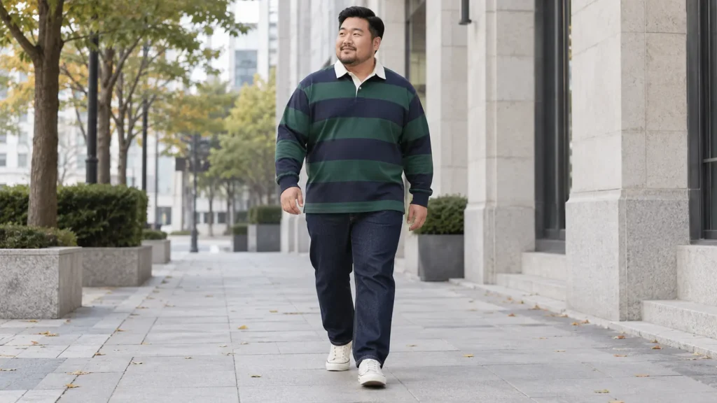 맨투맨 대신 럭비셔츠 다시 입는 이유
